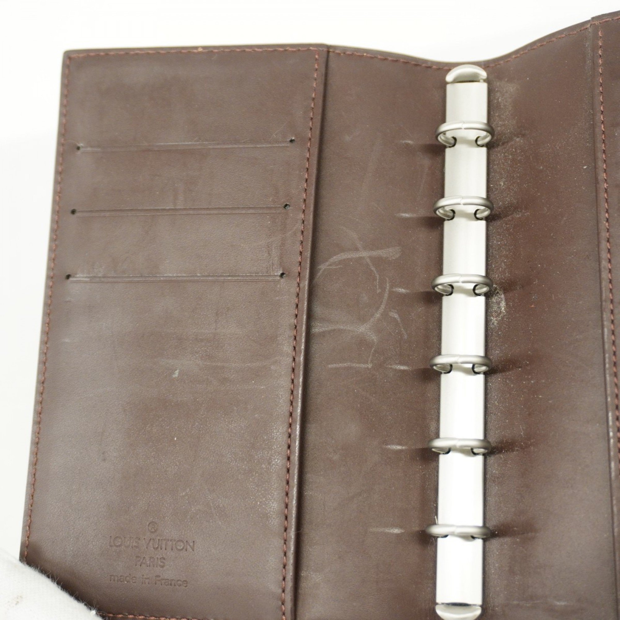 Louis Vuitton Notebook Cover Epi Agenda PM R2009D Mocha Ladies