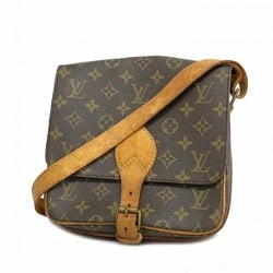 Louis Vuitton Shoulder Bag Monogram Cartesier PM MM Brown Ladies