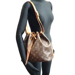 Louis Vuitton Petit Noe Women's Tote Bag M42226 Monogram Brown