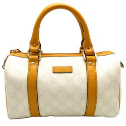 Gucci Women's Boston Bag 193604 GG Supreme White