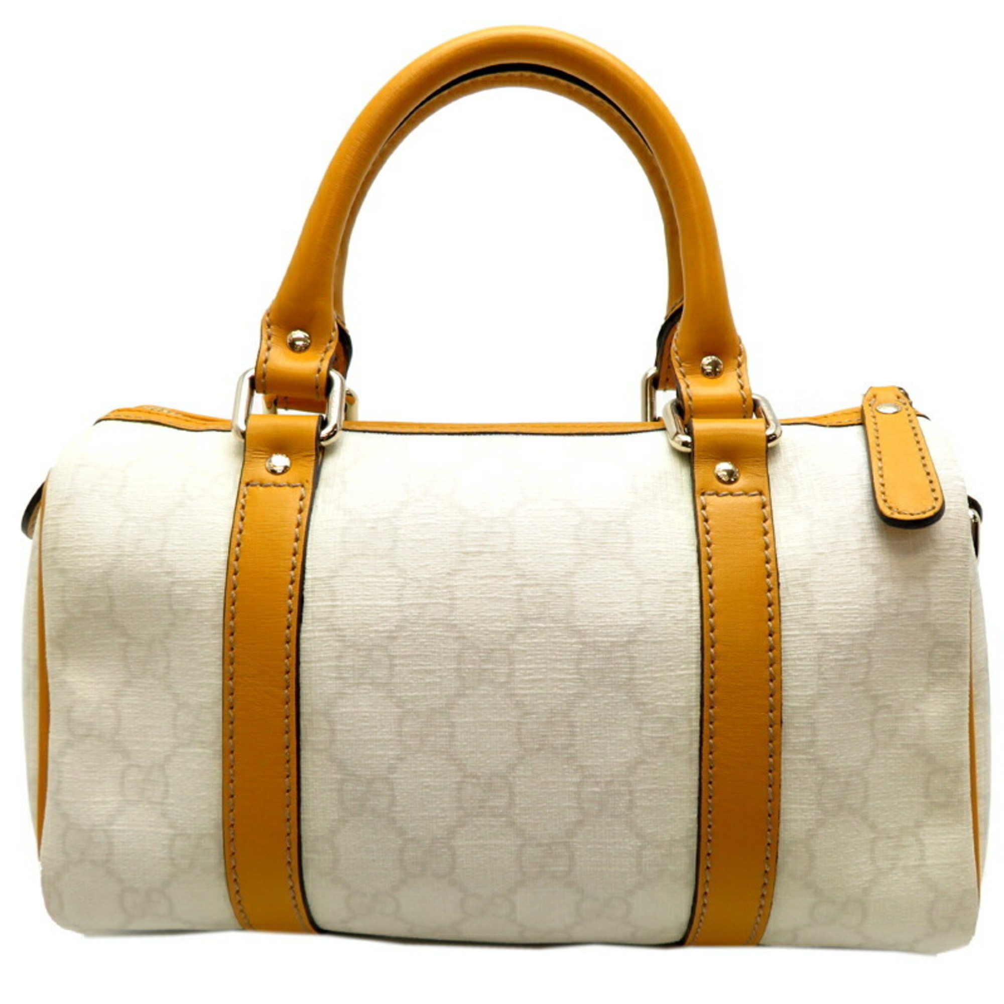 Gucci Women's Boston Bag 193604 GG Supreme White