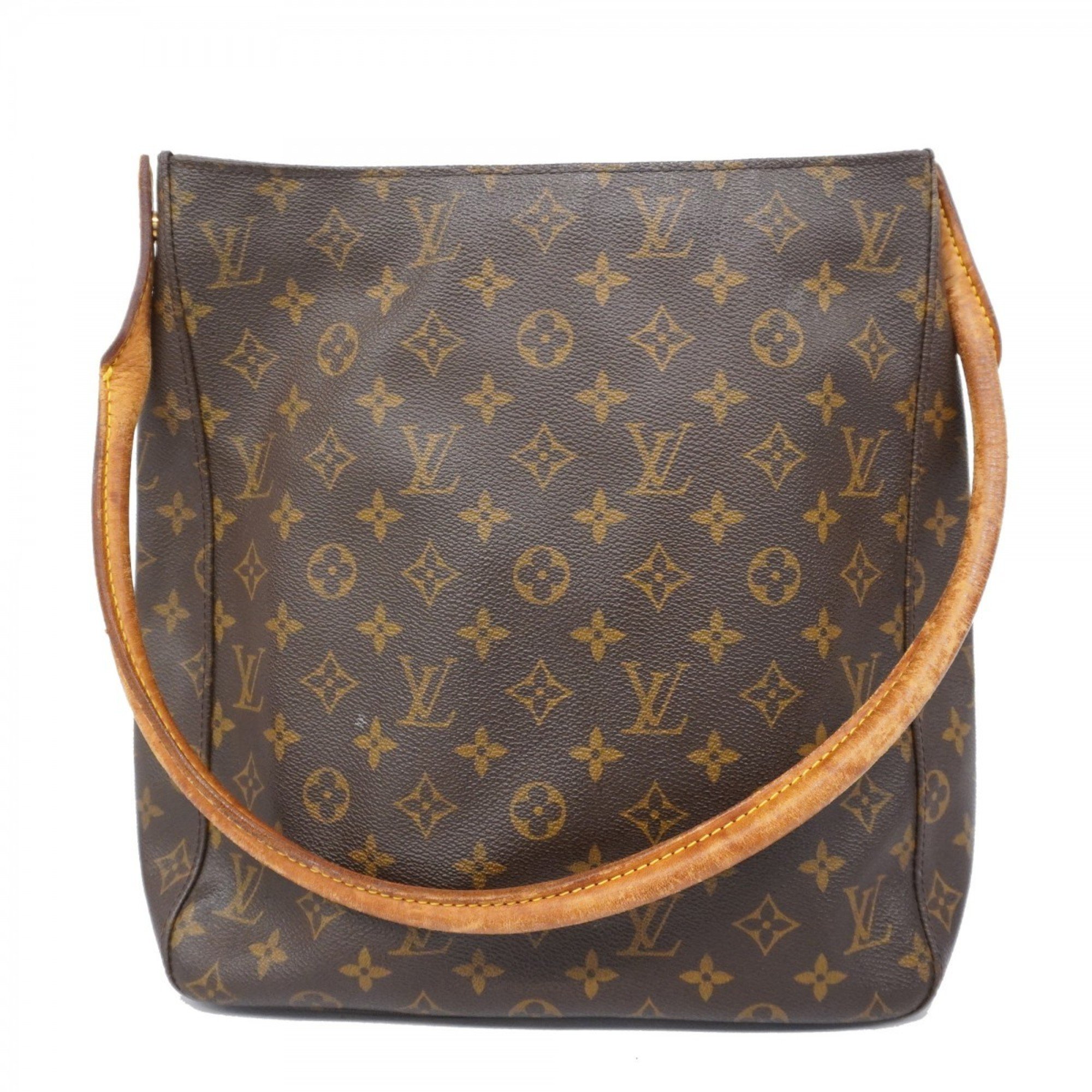 Louis Vuitton Shoulder Bag Monogram Looping GM M51145 Brown Ladies