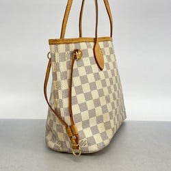 Louis Vuitton Tote Bag Damier Azur Neverfull PM N51110 White Women's