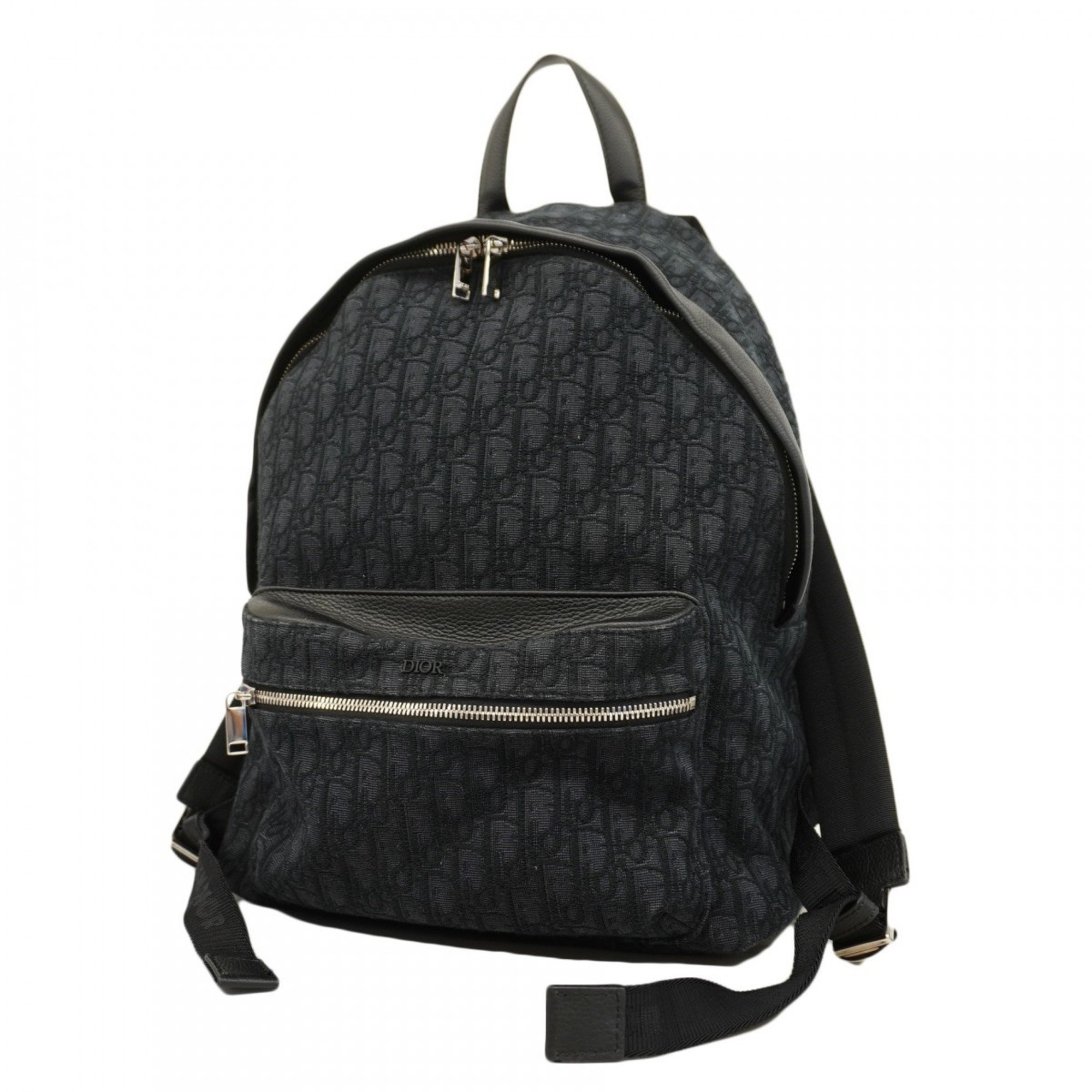 Christian Dior Backpack/Daypack Trotter Canvas Black Men's