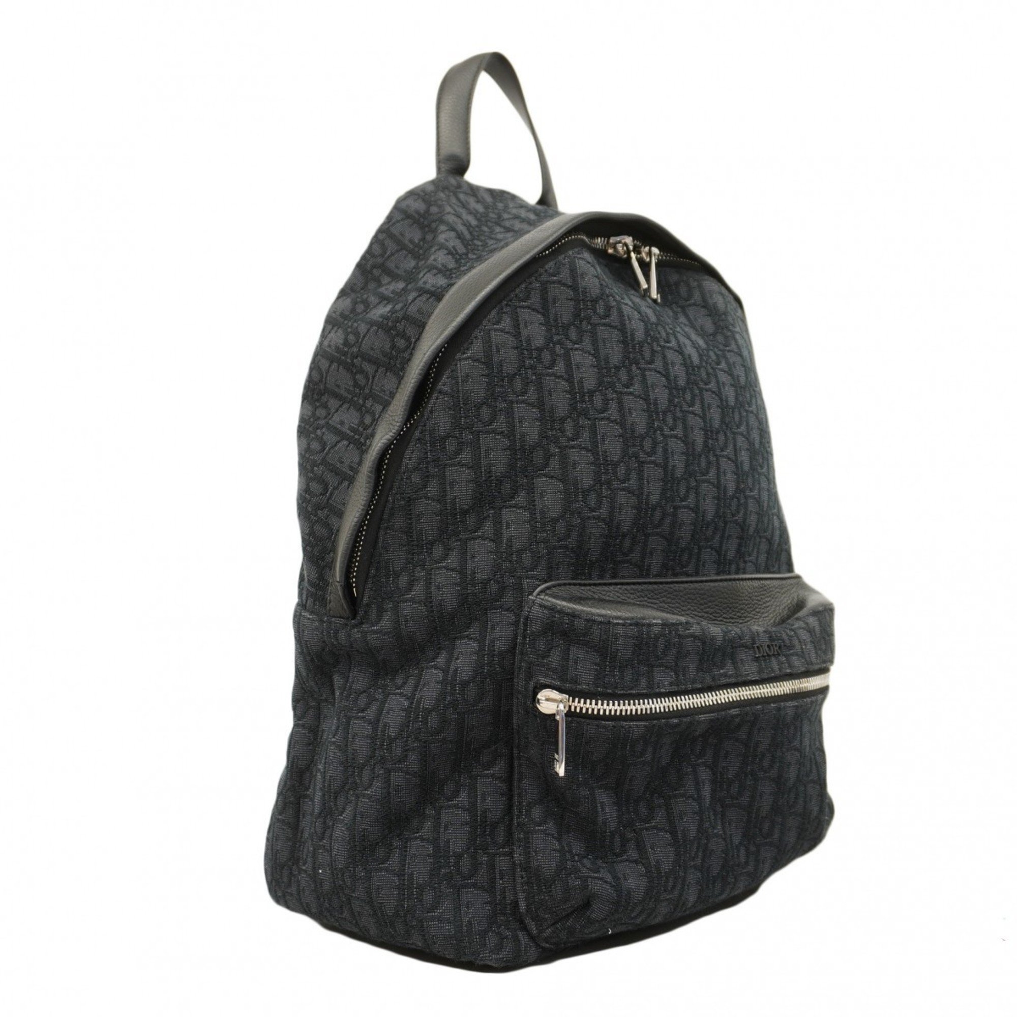 Christian Dior Backpack/Daypack Trotter Canvas Black Men's