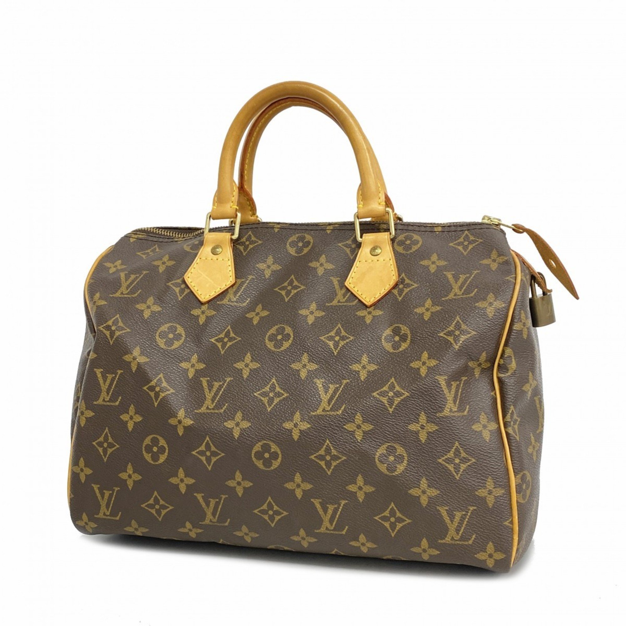 Louis Vuitton Handbag Monogram Speedy 30 M41108 Brown Ladies