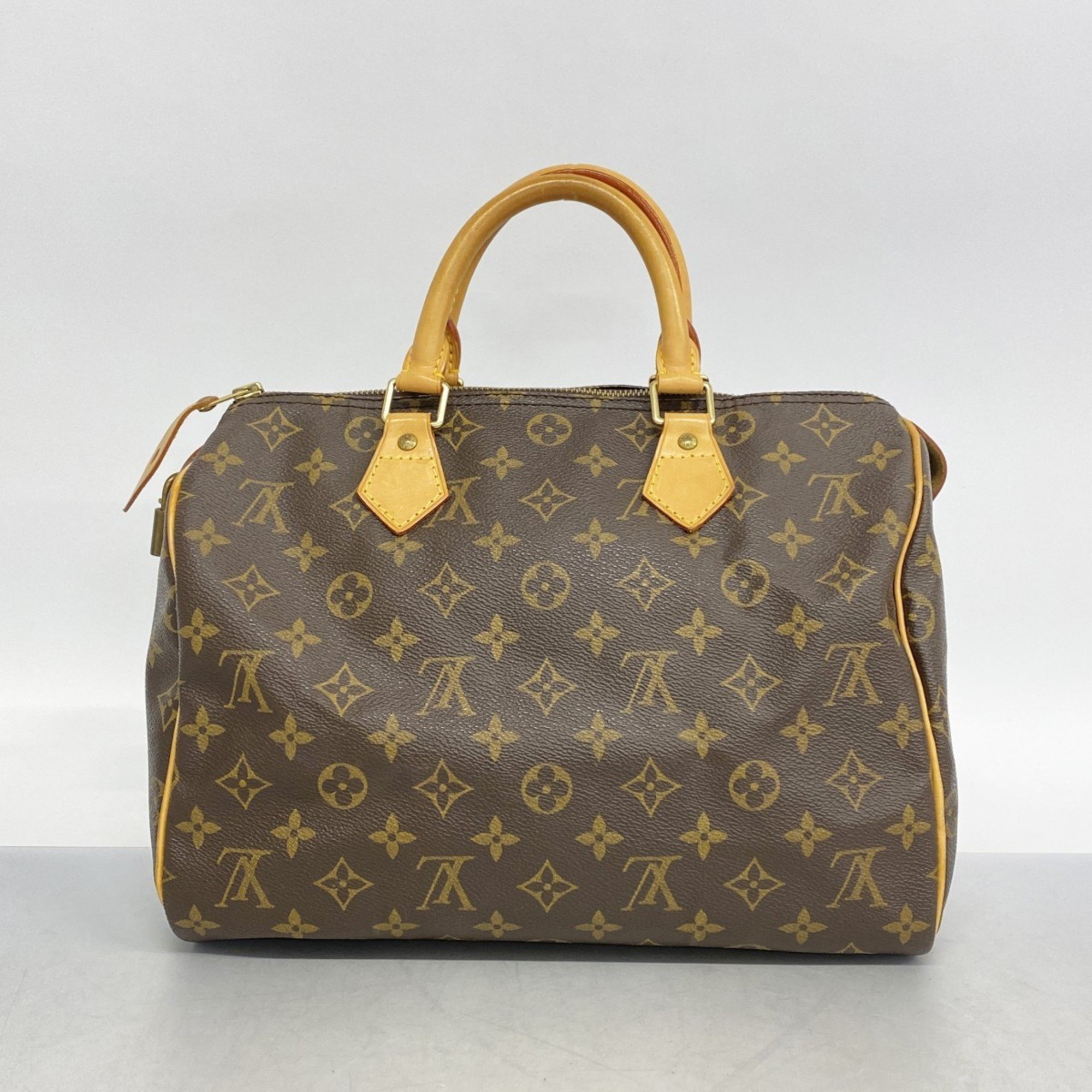 Louis Vuitton Handbag Monogram Speedy 30 M41108 Brown Ladies