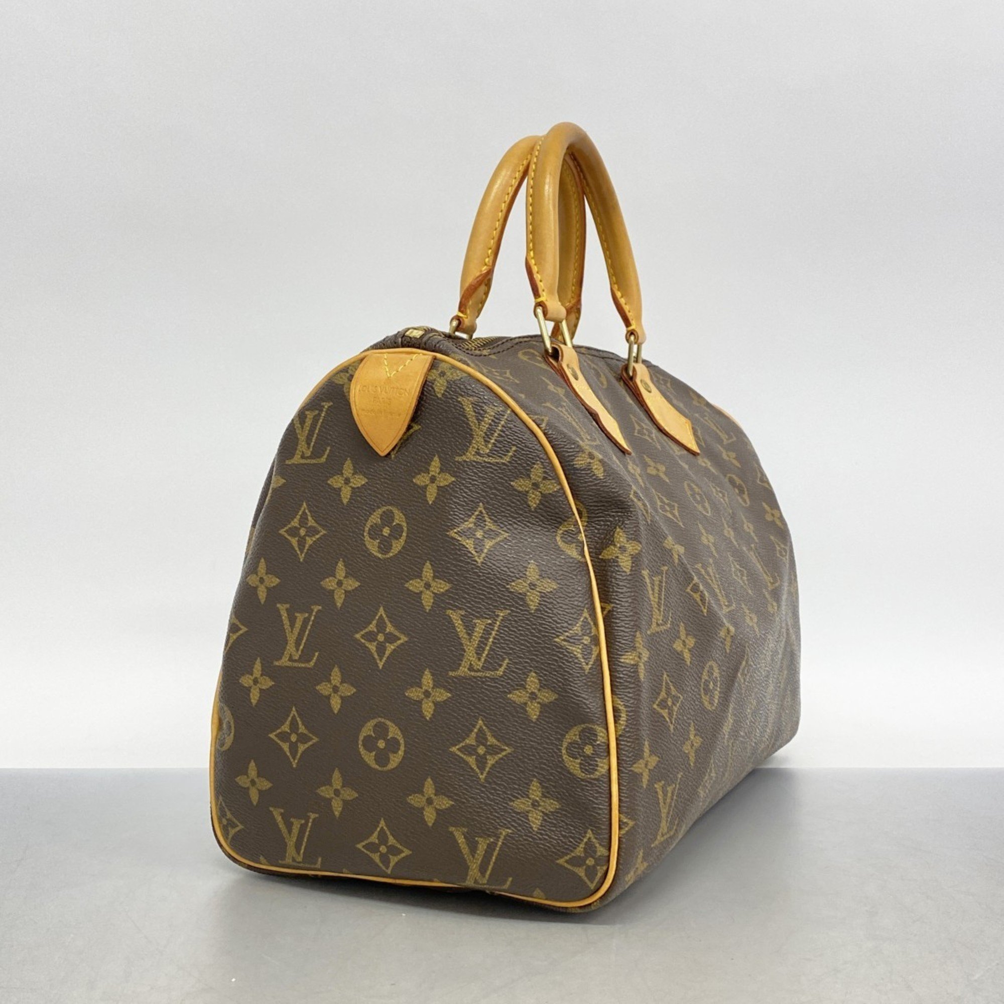 Louis Vuitton Handbag Monogram Speedy 30 M41108 Brown Ladies