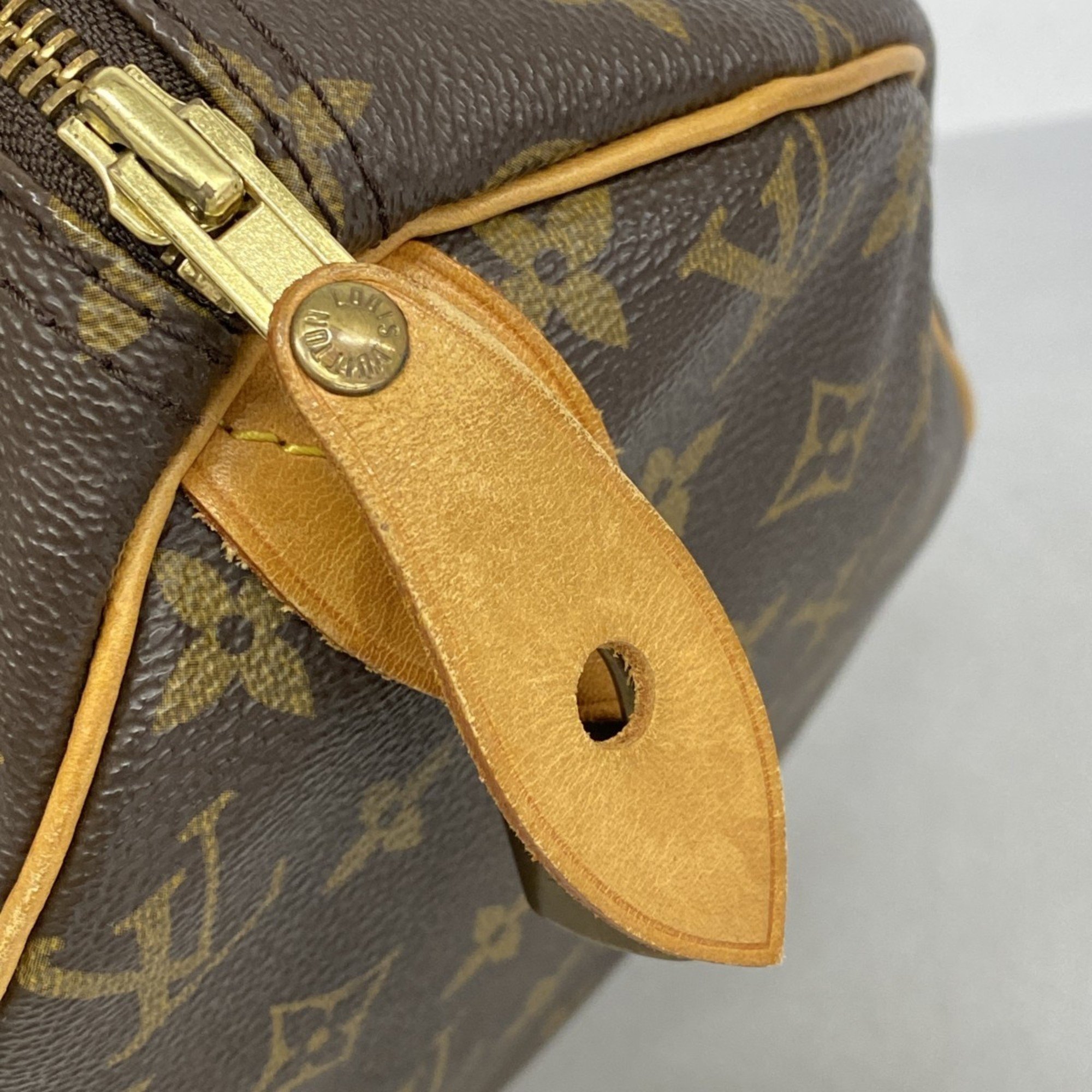 Louis Vuitton Handbag Monogram Speedy 30 M41108 Brown Ladies