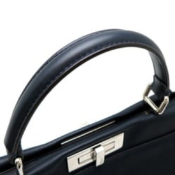 Fendi Peekaboo Wave Women's Handbag 8N290-I8N Leather Navy