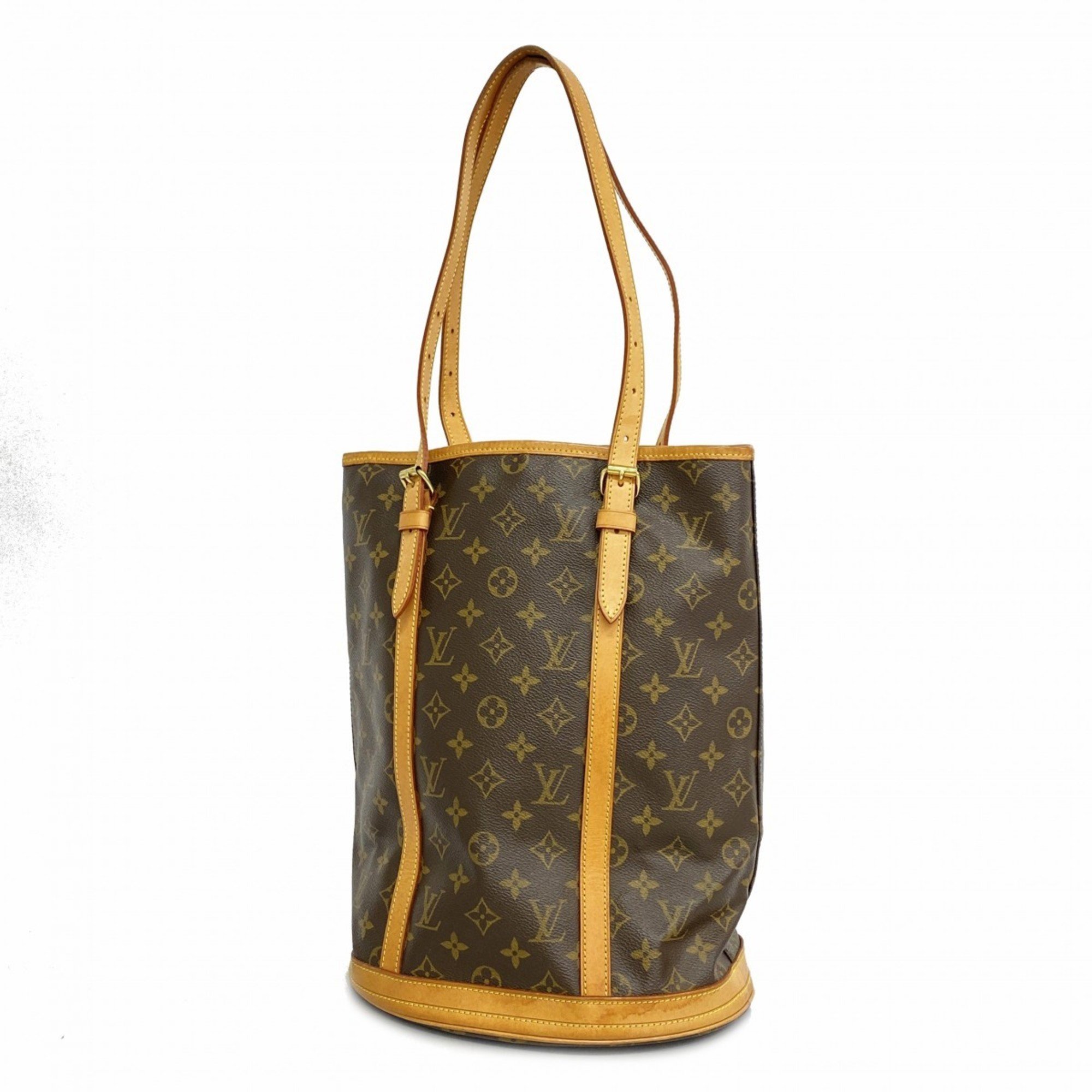 Louis Vuitton Tote Bag Monogram Bucket GM M42236 Brown Women's