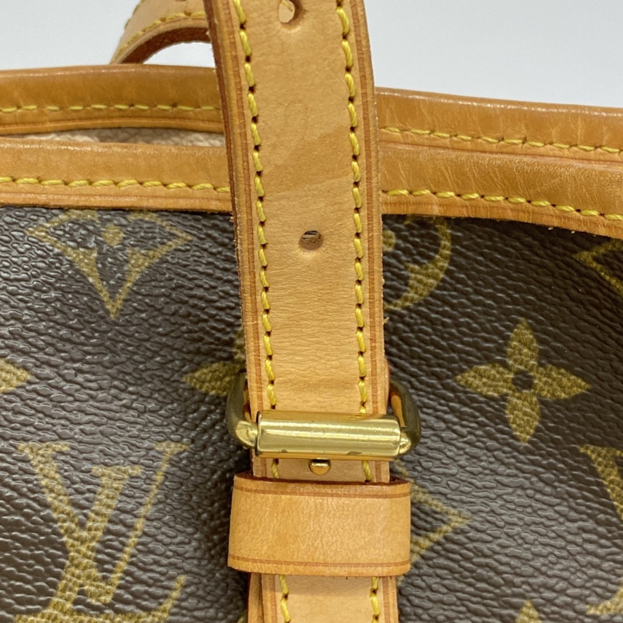 Louis Vuitton Tote Bag Monogram Bucket GM M42236 Brown Women's