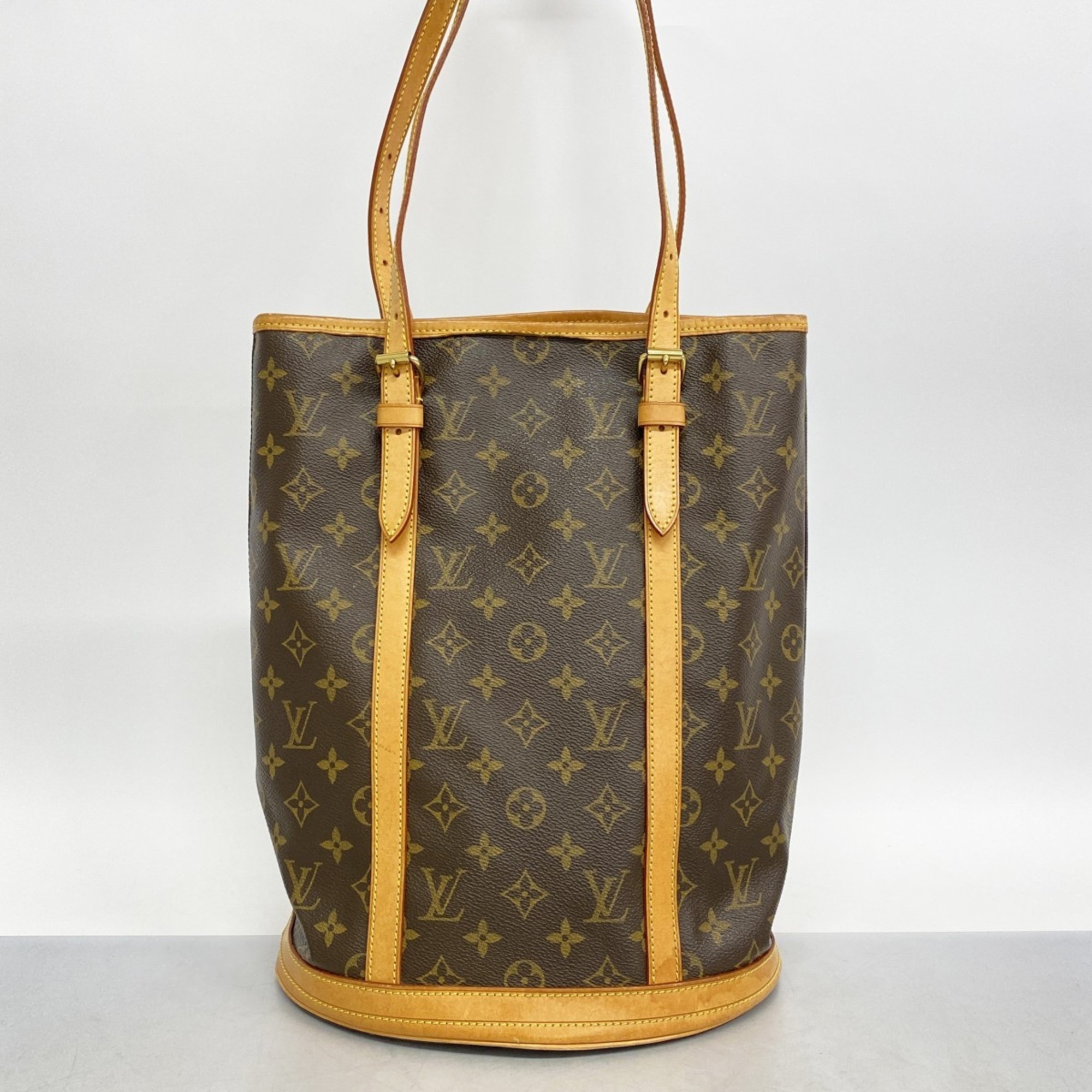 Louis Vuitton Tote Bag Monogram Bucket GM M42236 Brown Women's