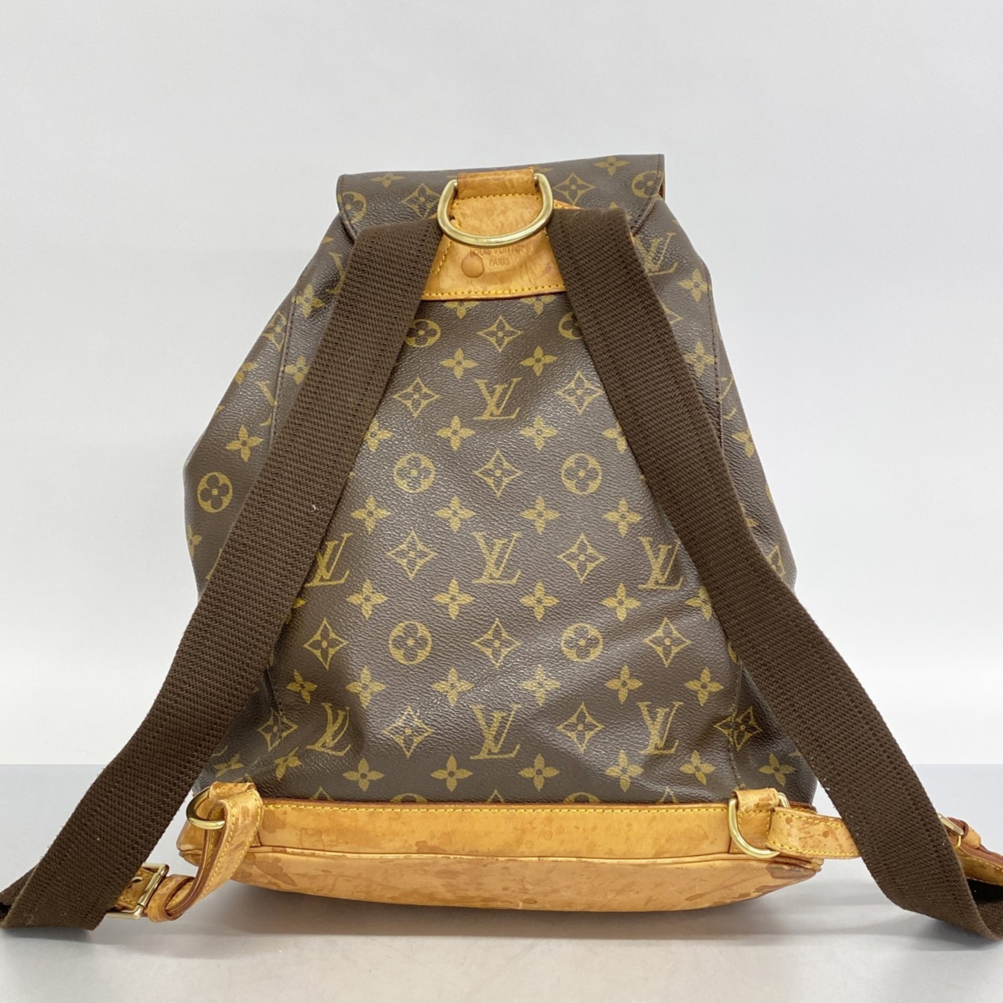 Louis Vuitton Backpack Daypack Monogram Montsouris M51135 Brown Women's