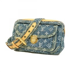 Louis Vuitton Waist Bag Monogram Denim Bum M95347 Blue Women's