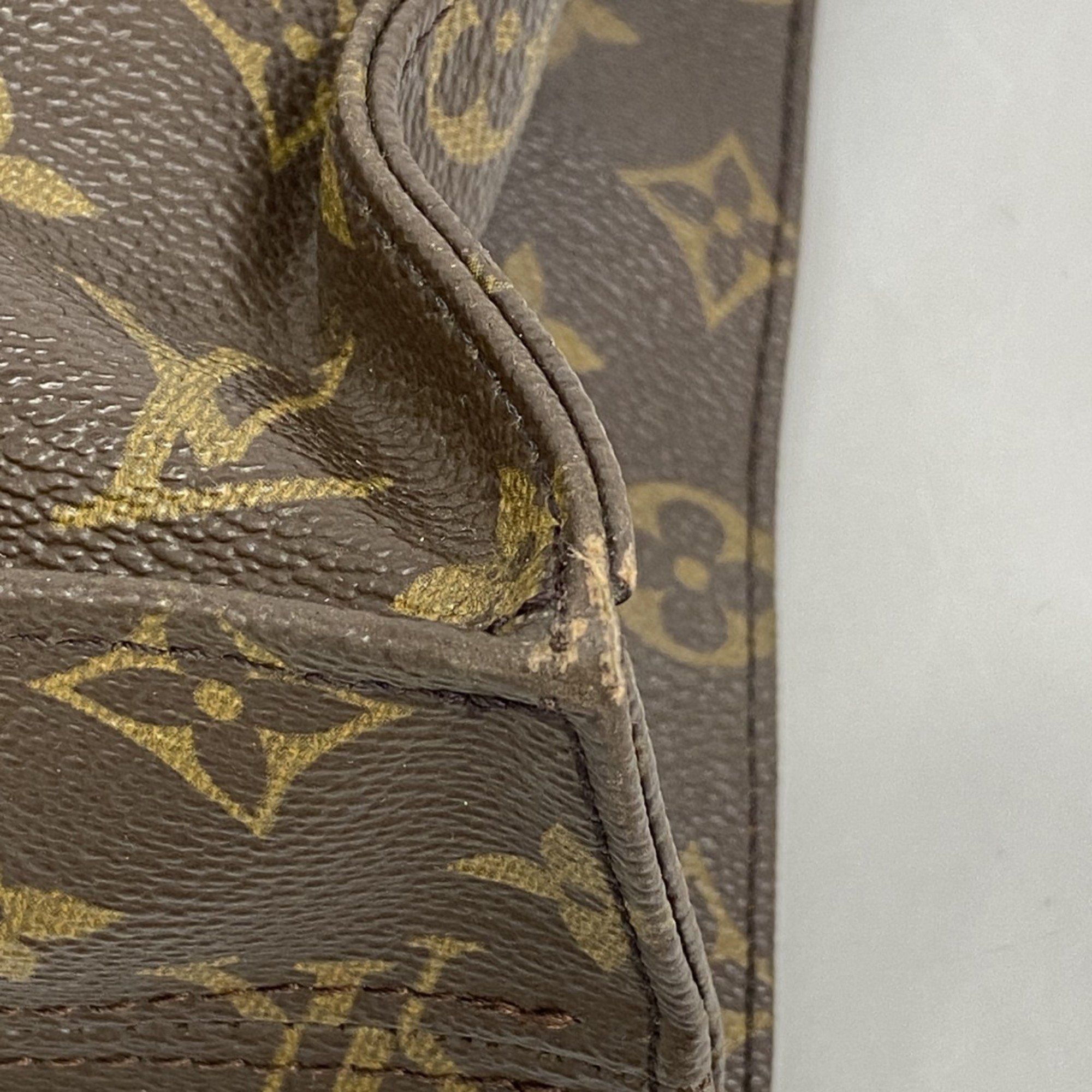 Louis Vuitton Tote Bag Monogram Sac Plat M51140 Brown Women's