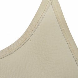 Hermes Shoulder Bag Evelyn 1GM Taurillon Clemence White H Stamp Ladies