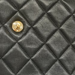 Chanel handbag, Matelasse, lambskin, black, champagne, ladies