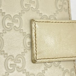 Gucci Notebook Cover Guccissima 115241 Leather Beige Champagne Men's Women's