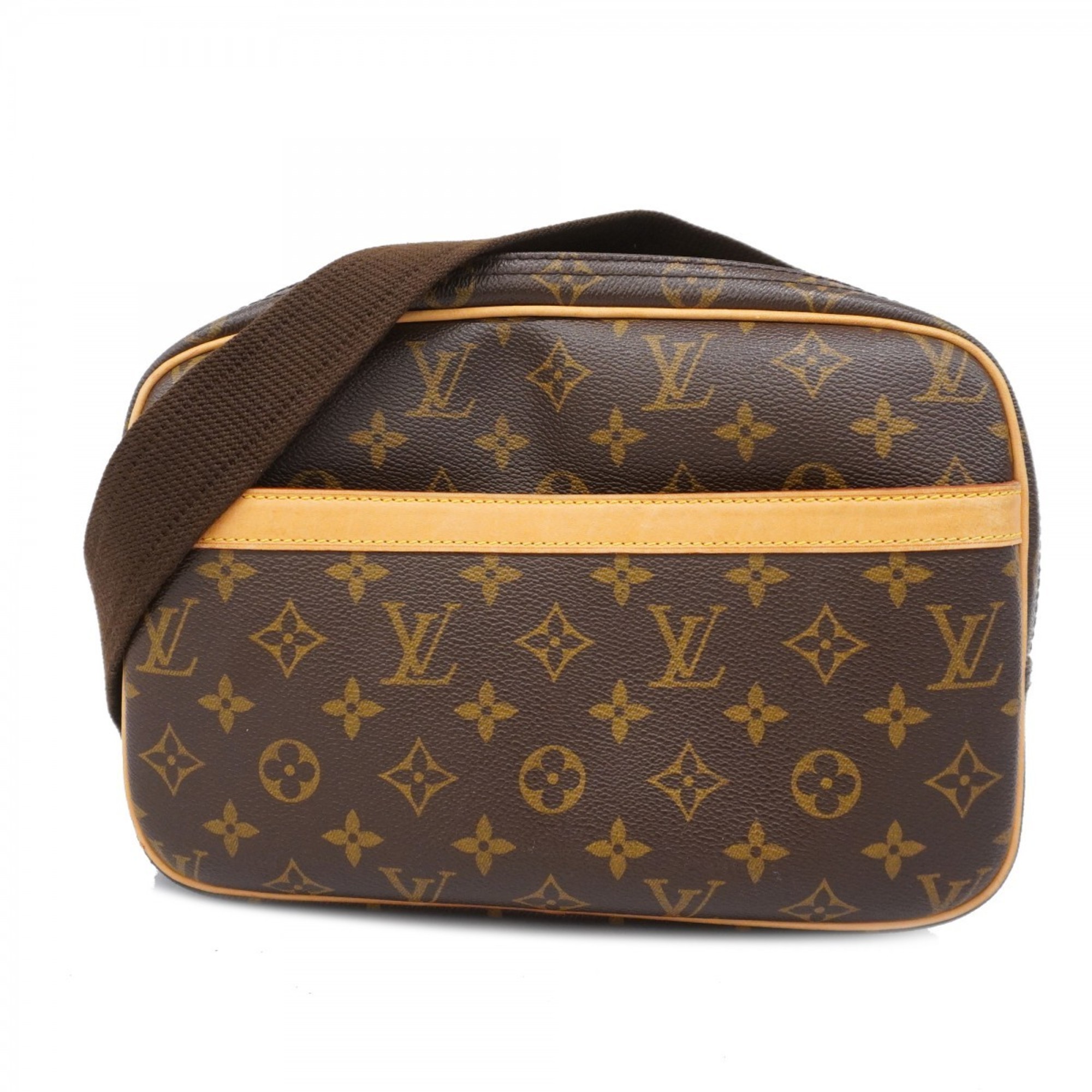 Louis Vuitton Shoulder Bag Monogram Reporter PM M45254 Brown Ladies