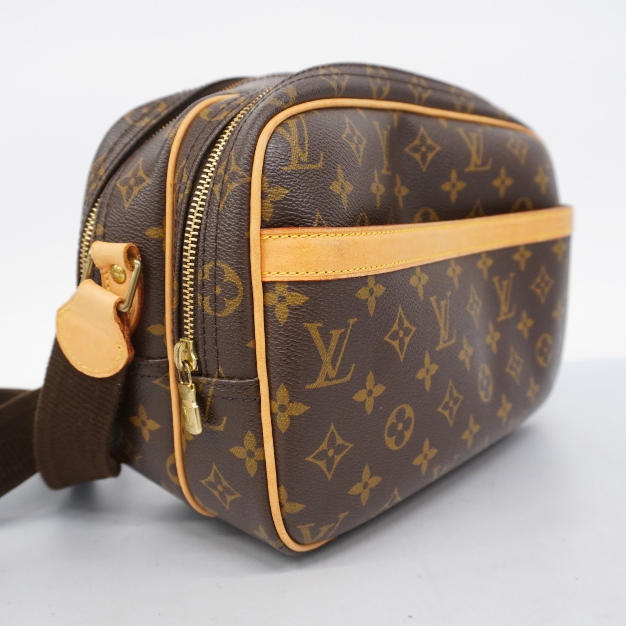 Louis Vuitton Shoulder Bag Monogram Reporter PM M45254 Brown Ladies