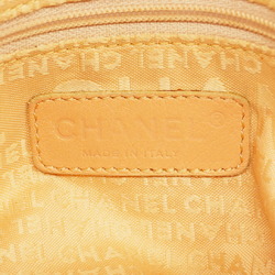 Chanel Handbag Chocolate Bar Leather Beige Women's