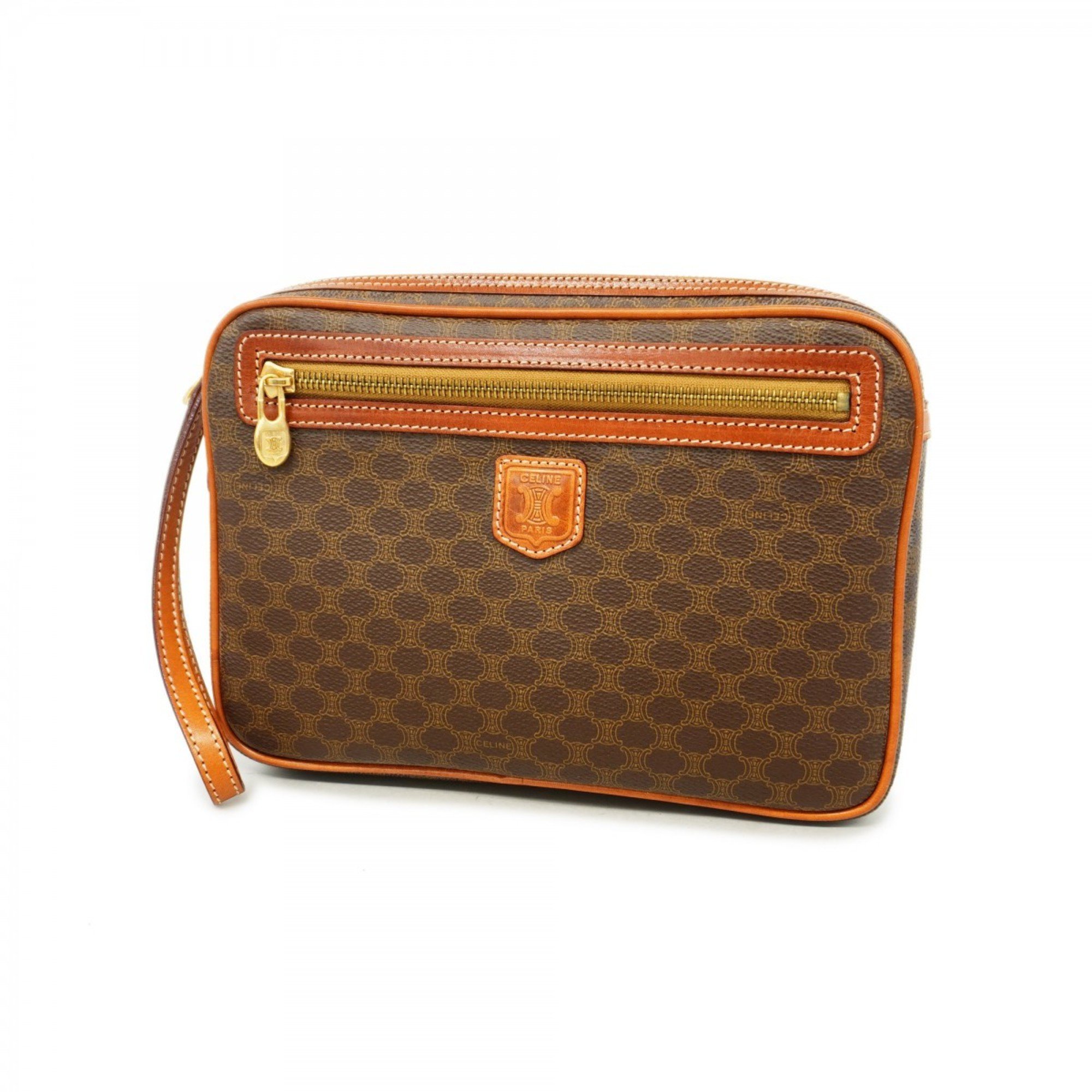 Celine clutch bag macadam brown men's