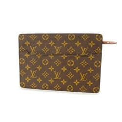 Louis Vuitton Clutch Bag Monogram Pochette Homme M51795 Brown Men's Women's