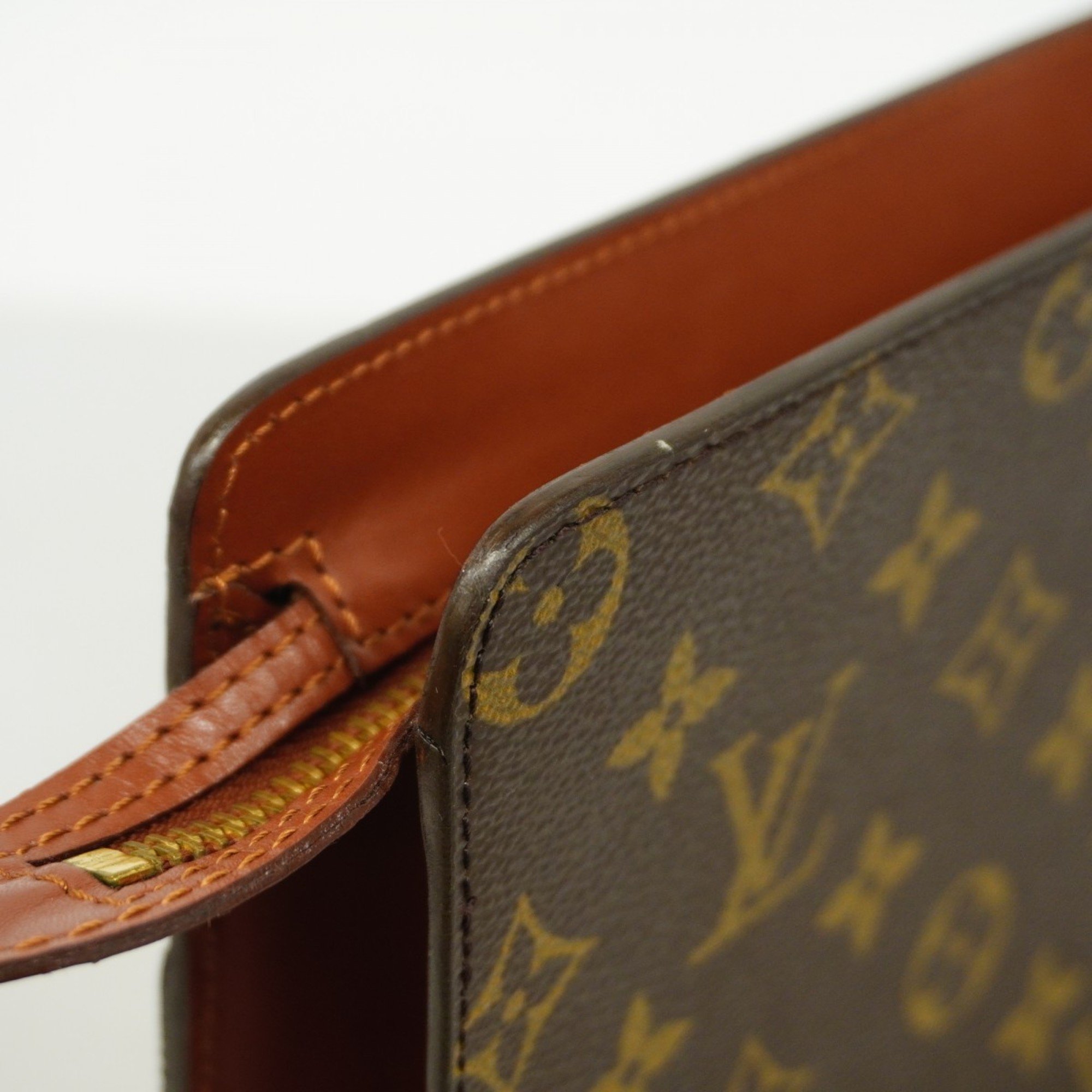 Louis Vuitton Clutch Bag Monogram Pochette Homme M51795 Brown Men's Women's