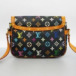 Louis Vuitton Shoulder Bag Monogram Multicolor Sologne M92639 Noir Ladies