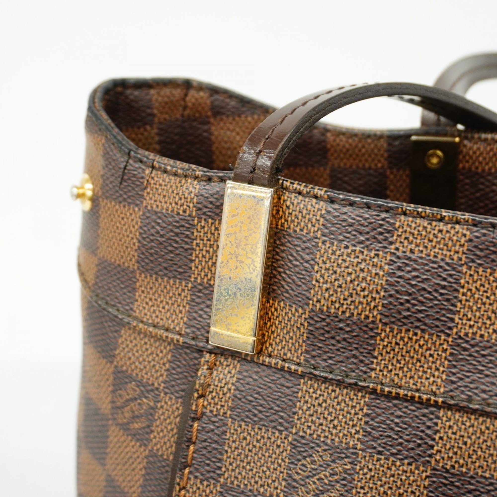 Louis Vuitton Tote Bag Damier Marble PM N41215 Ebene Ladies