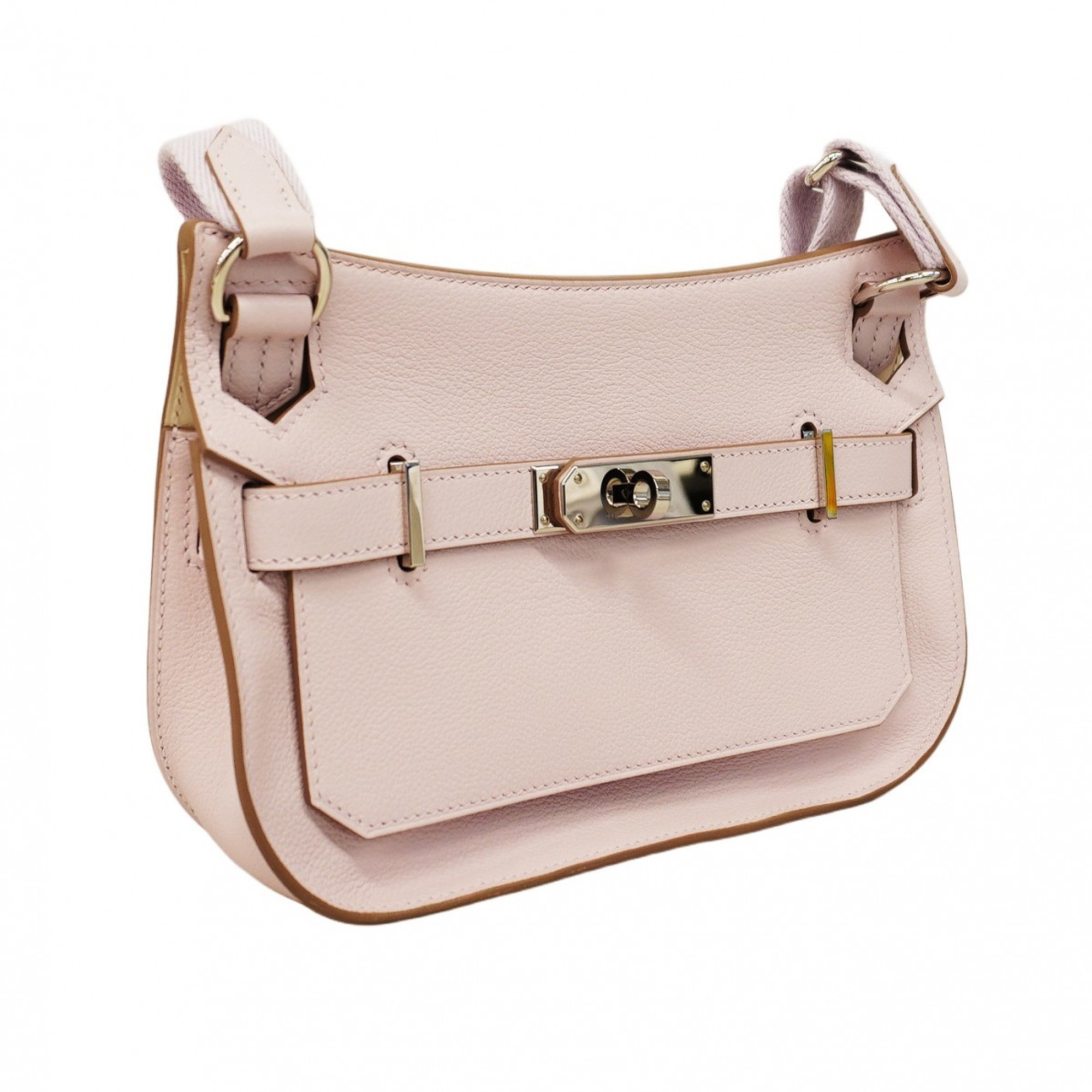 Hermes Shoulder Bag Gypsiere Verso Evercolor Mauve Pale Nata B Engraved Ladies