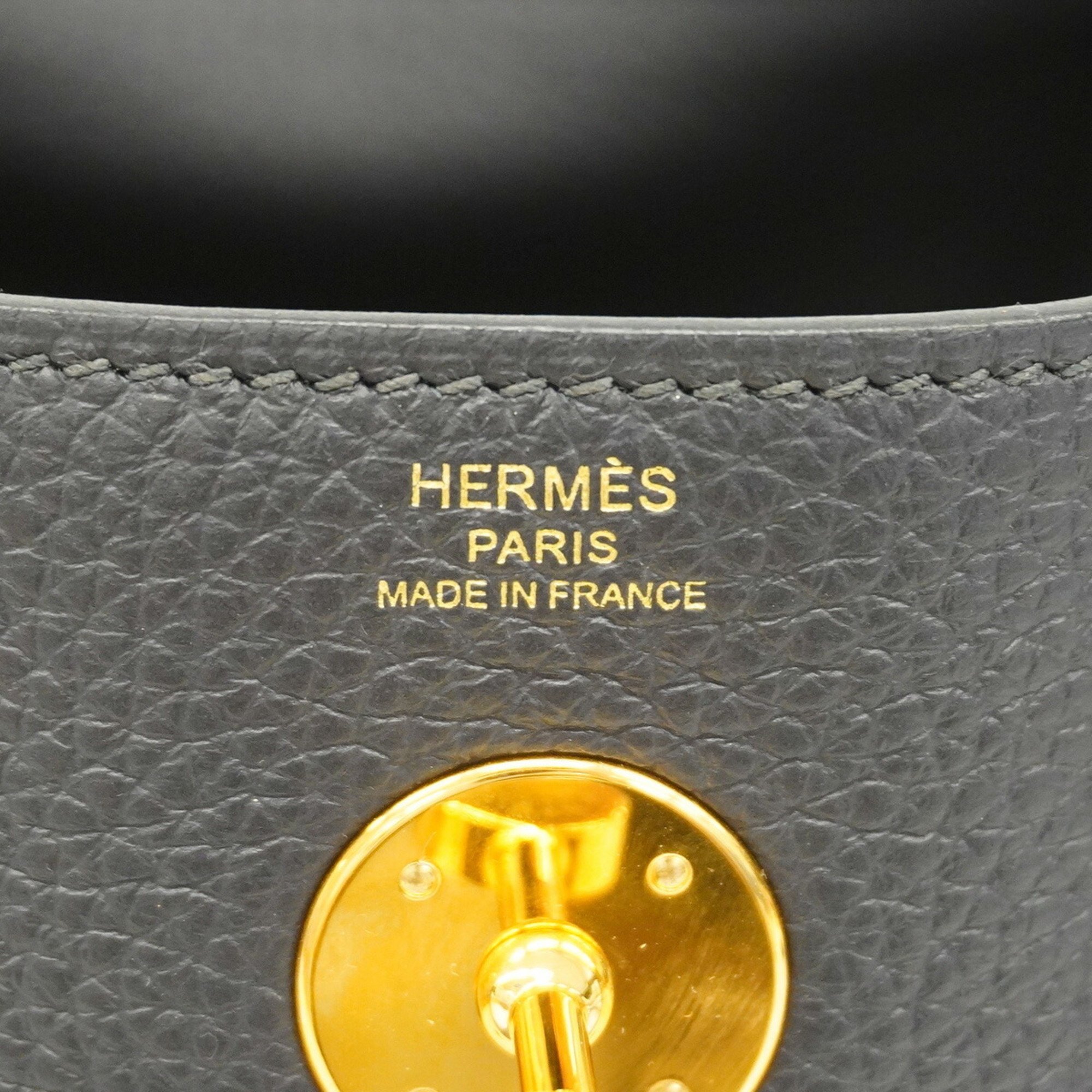 Hermes Shoulder Bag Lindy 26 Taurillon Clemence Cabane B Stamp Women's