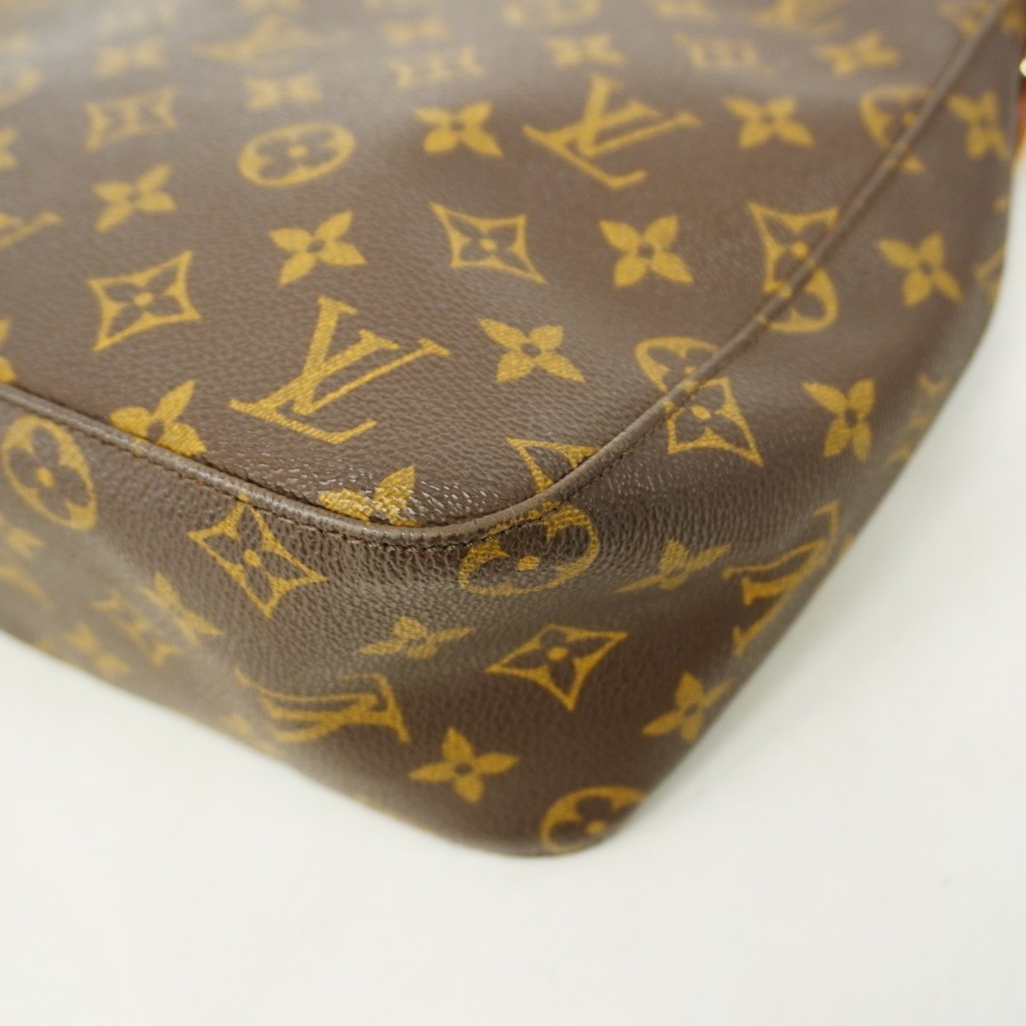 Louis Vuitton Shoulder Bag Monogram Looping MM M51146 Brown Women's