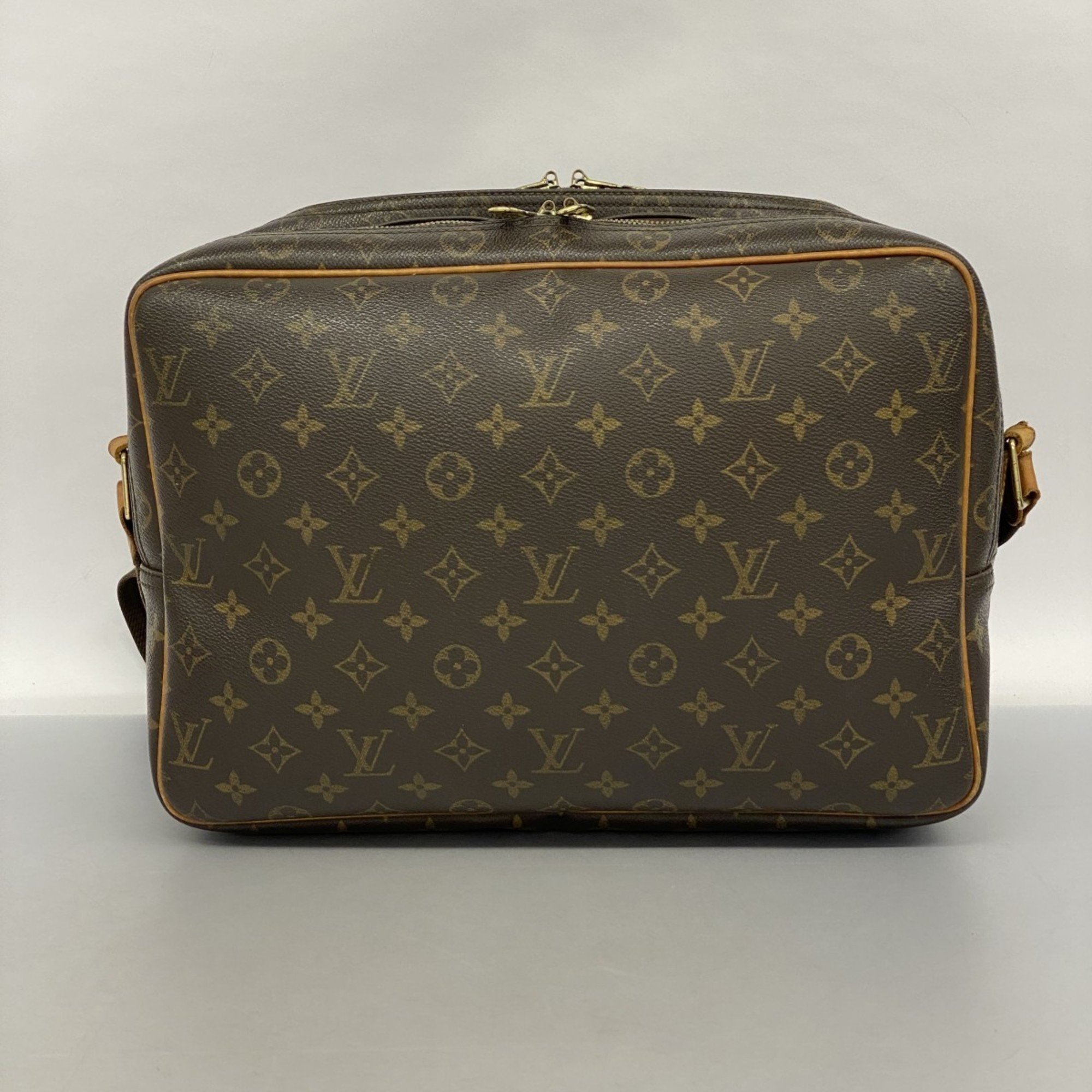 Louis Vuitton Shoulder Bag Monogram Reporter GM M45252 Brown Ladies