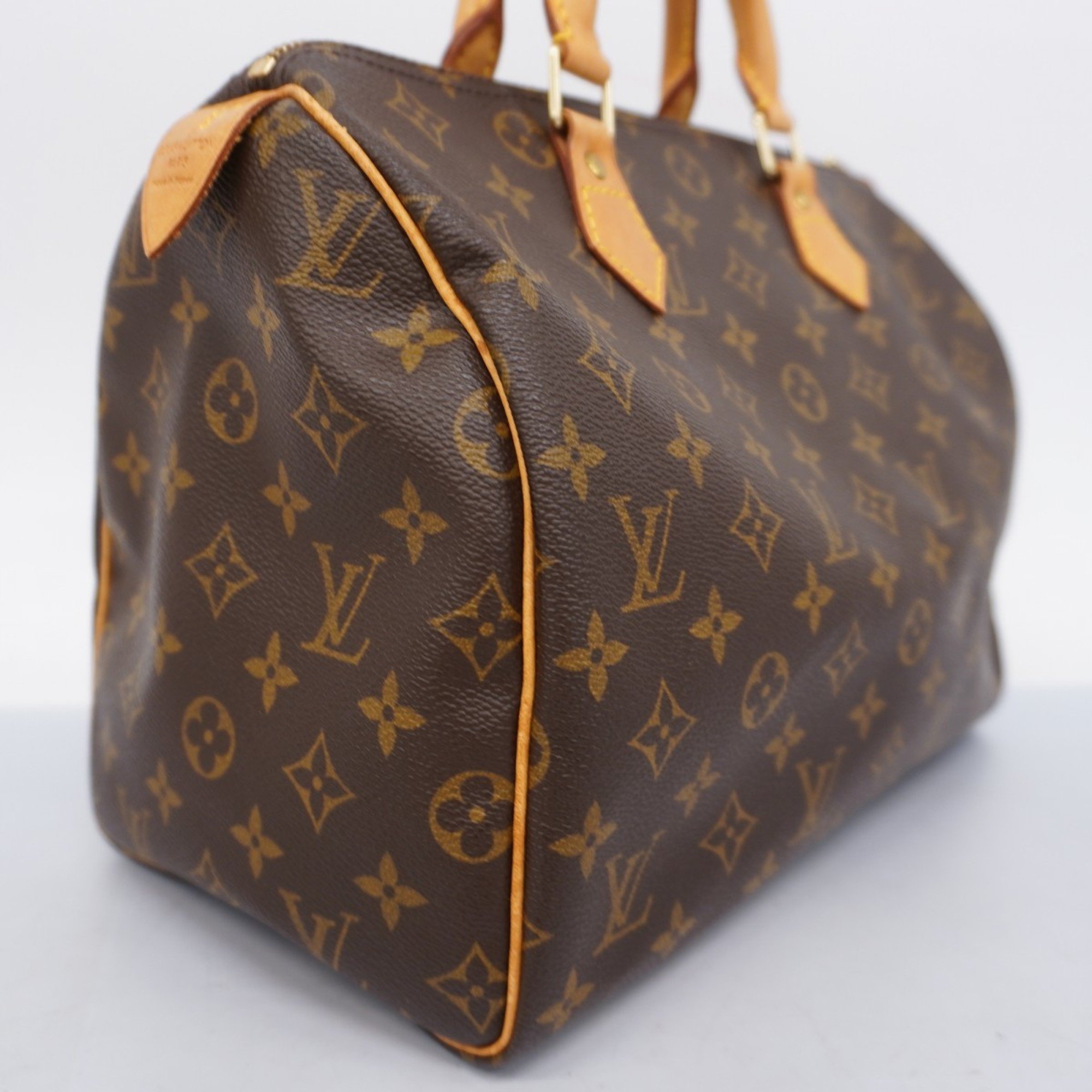 Louis Vuitton Handbag Monogram Speedy 30 M41108 Brown Ladies