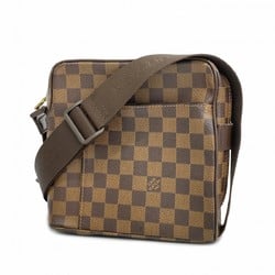 Louis Vuitton Shoulder Bag Damier Olaf PM N41442 Ebene Ladies