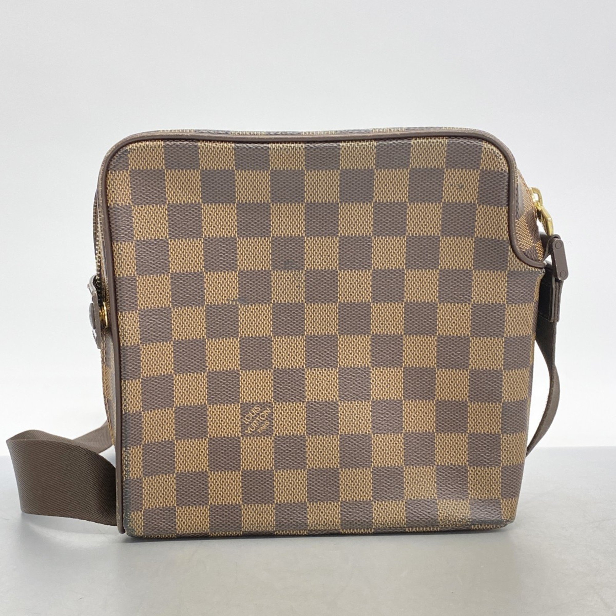 Louis Vuitton Shoulder Bag Damier Olaf PM N41442 Ebene Ladies