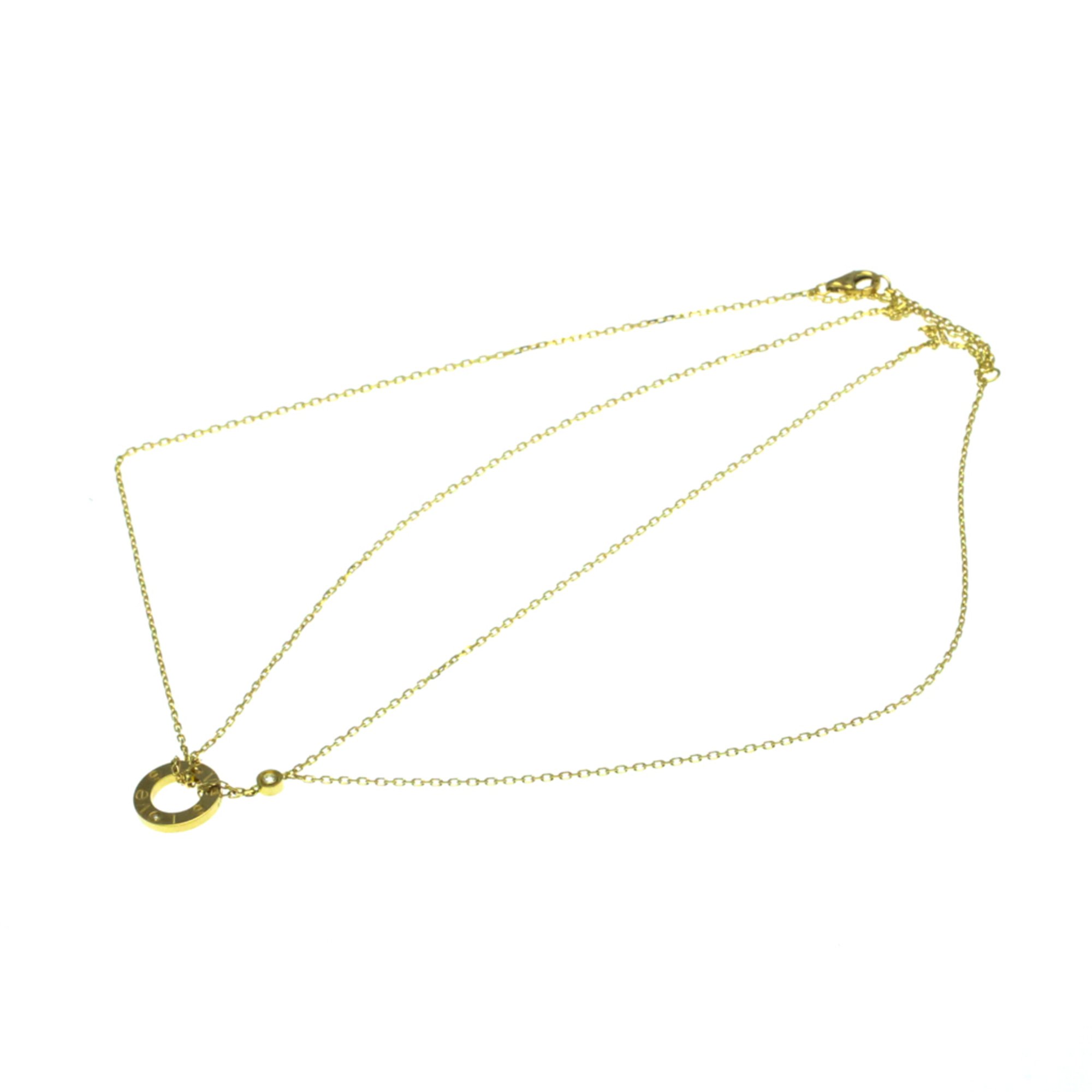 Cartier Love Circle Necklace B7219500 Yellow Gold (18K) Diamond Men,Women Pendant Necklace (Gold)