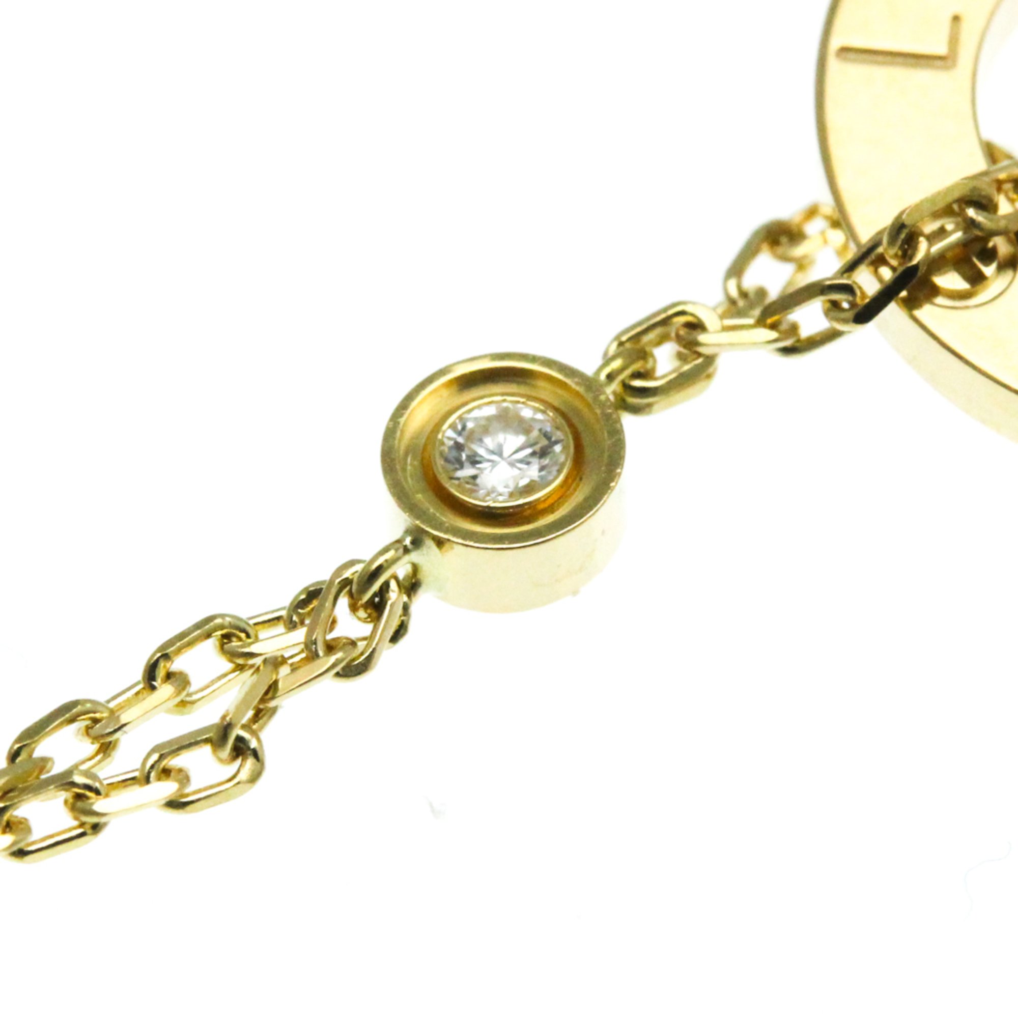 Cartier Love Circle Necklace B7219500 Yellow Gold (18K) Diamond Men,Women Pendant Necklace (Gold)