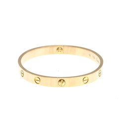 Cartier Love Bracelet Pink Gold (18K) No Stone Bangle Pink Gold