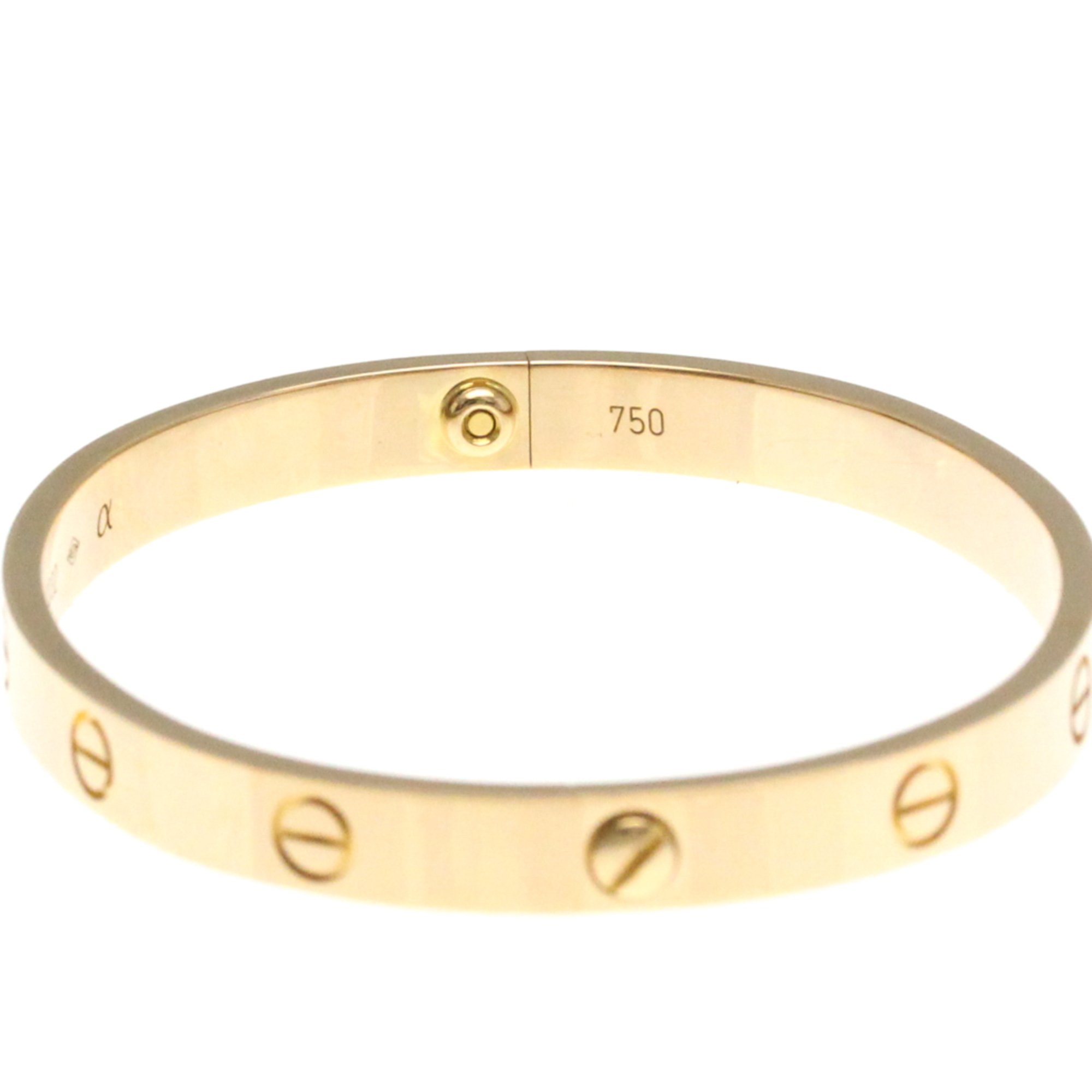 Cartier Love Bracelet Pink Gold (18K) No Stone Bangle Pink Gold