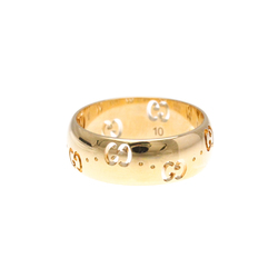 Gucci Icon Pink Gold (18K) Fashion No Stone Band Ring Pink Gold