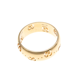 Gucci Icon Pink Gold (18K) Fashion No Stone Band Ring Pink Gold