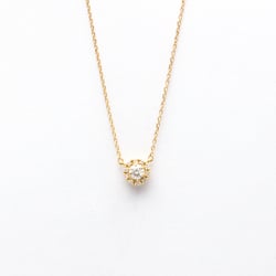 4°C Circle Diamond Necklace Yellow Gold (18K) Diamond Men,Women Fashion Pendant Necklace Carat/0.126 (Gold)