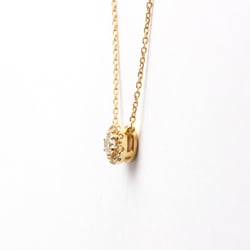 4°C Circle Diamond Necklace Yellow Gold (18K) Diamond Men,Women Fashion Pendant Necklace Carat/0.126 (Gold)