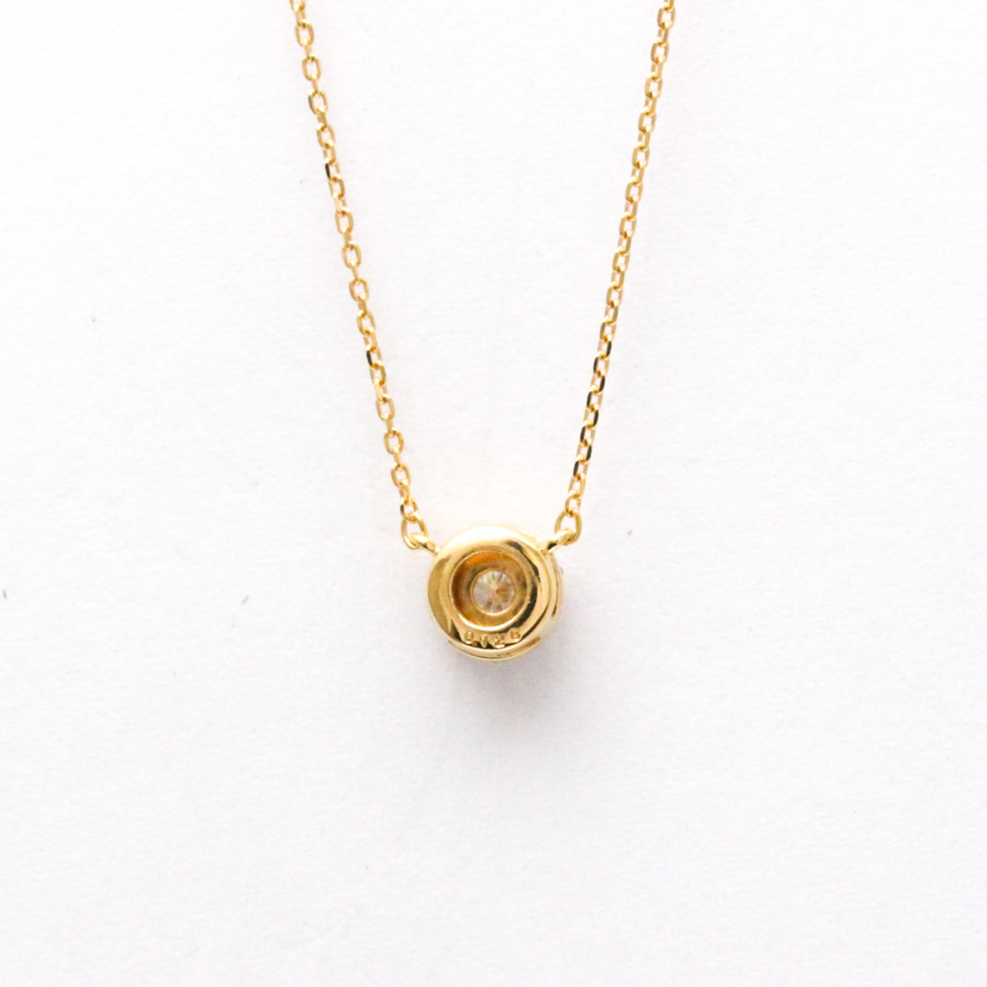 4°C Circle Diamond Necklace Yellow Gold (18K) Diamond Men,Women Fashion Pendant Necklace Carat/0.126 (Gold)