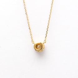 4°C Circle Diamond Necklace Yellow Gold (18K) Diamond Men,Women Fashion Pendant Necklace Carat/0.126 (Gold)