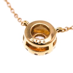 4°C Circle Diamond Necklace Yellow Gold (18K) Diamond Men,Women Fashion Pendant Necklace Carat/0.126 (Gold)