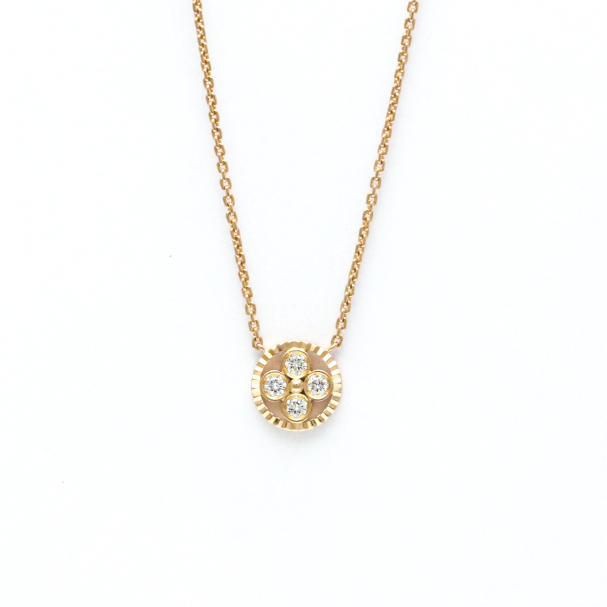 Louis Vuitton Pandantif Sun Blossom Pink Gold (18K) Diamond Men,Women Fashion Pendant Necklace (Pink Gold)